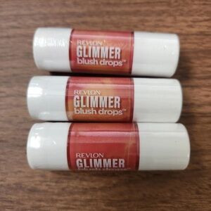 (3) Revlon Glimmer Blush Drops 102 Pink It Over NEW SEALED